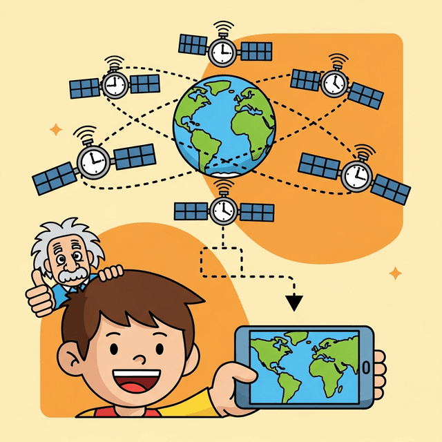 GPS ואיינשטיין