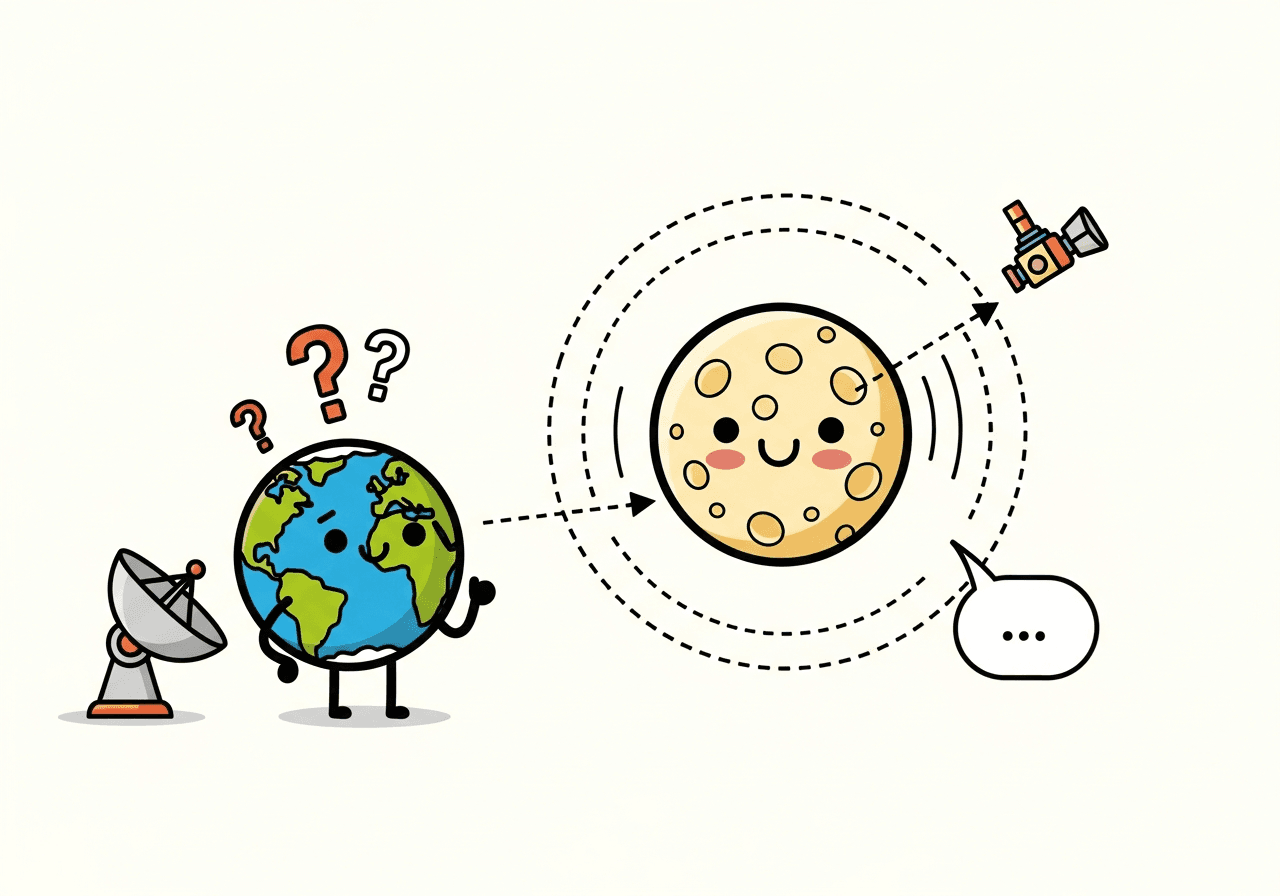 לָמָּה אִי אֶפְשָׁר לְדַבֵּר עִם הַחֲלָלִית כְּשֶׁהִיא מֵאָחוֹרֵי הַיָּרֵחַ?